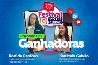 Campanha Festival de Stories premia alunas do Cebrac